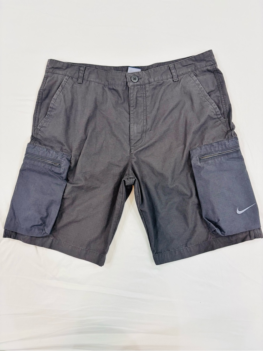 Nike Woven 6th Man Cargo Shorts Charcoal Dark Gray Mens 36 Gorpcore